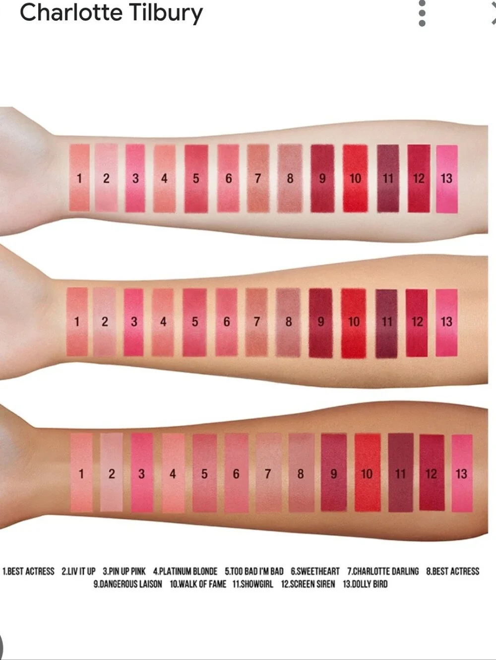 Charlotte Tilbury Hollywood Lips- Show Girl